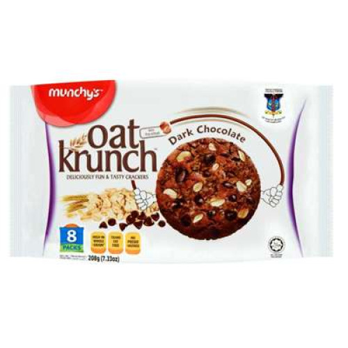 MUNCHY'S OATKRUNCH DARK CHOCOLATE 208G