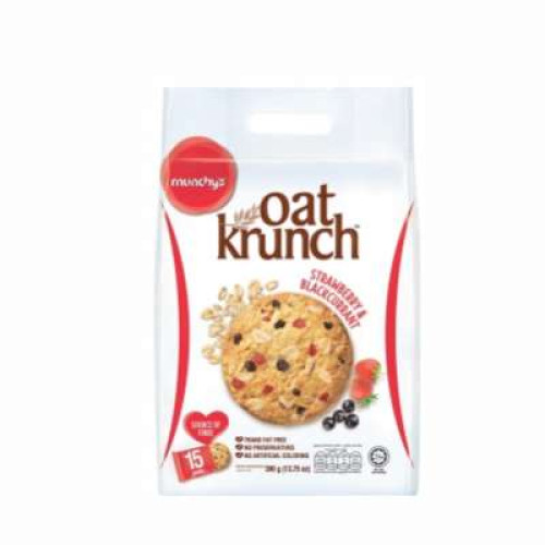 MUNCHY'S OAT KRUNCH STRAWBERRY&BLACKCURRANT 390G