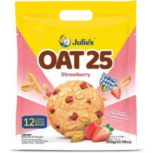 JULIE'S OAT 25 STRAWBERRY 300G