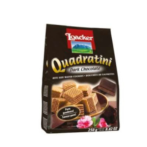 LOACKER DARK CHOCOLATE WAFER 250G LOACKER DARK CHOCOLATE WAFER 250G