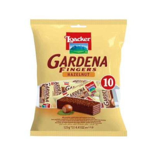 LOACKER GARDENA FINGERS HAZELNUT 125G