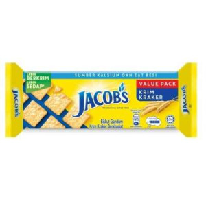 JACOB'S VALUE PACK CREAM CRACKER 324G JACOB'S VALUE PACK CREAM CRACKER 324G
