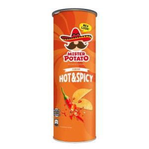 MISTER POTATO CRISPS HOT & SPICY 125G