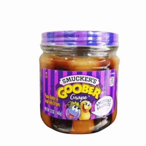 SMUCKER'S PEANUT BUTTER&GRAPE STRIPE 340G