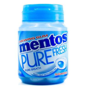 MENTOS PURE FRESH MINT GUM 57.75G