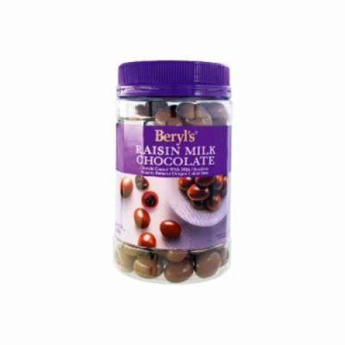 BERYL'S PREMIUM RAISIN MILK CHOC 450G