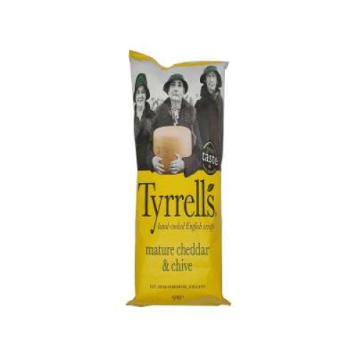 TYRRELLS CHEDDAR CHEESE & CHIVE 150G