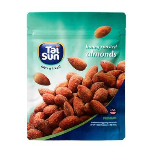 TAI SUN HONEY ROASTED ALMONDS 130G