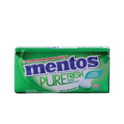 MENTOS PURE FRESH TIN SPEARMINT 35G