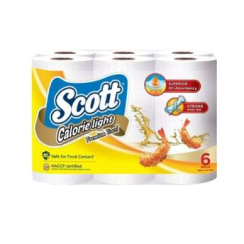 SCOTT KITCHEN PREMIUM TOWEL C.LIGHT 60S*6