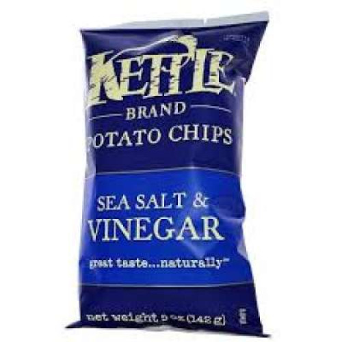 KETTLE CHIPS SEA SALT & VINEGER 142G