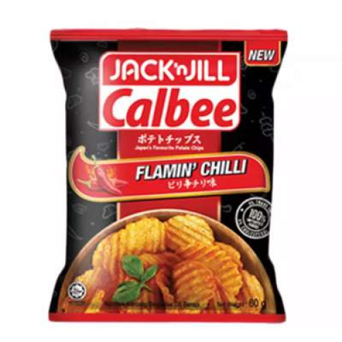 JACK & JILL CALBEE FLAMIN CHILLI 60G