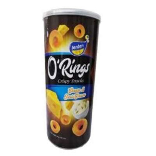 TEN TEN O'RINGS CHEESE & SOUR CREAM 80G