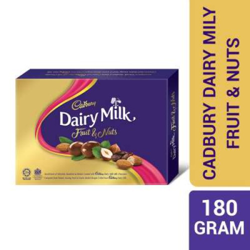 CADBURY PANNED FRUIT & NUTS ASSORTMENT BOX 180G 