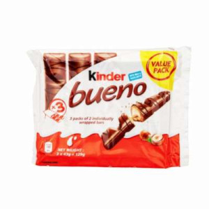 KINDER BUENO T6 FLOWPACK 129G KINDER BUENO T6 FLOWPACK 129G