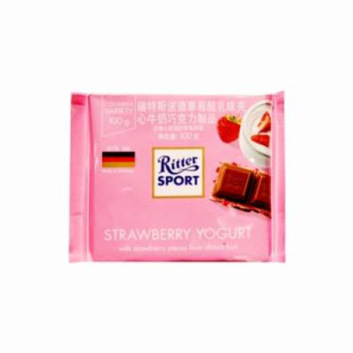 RITTER SPORT STRAWBERRY YOGURT 100G