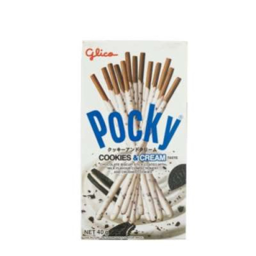 GLICO POCKY COOKIES & CREAM 40G