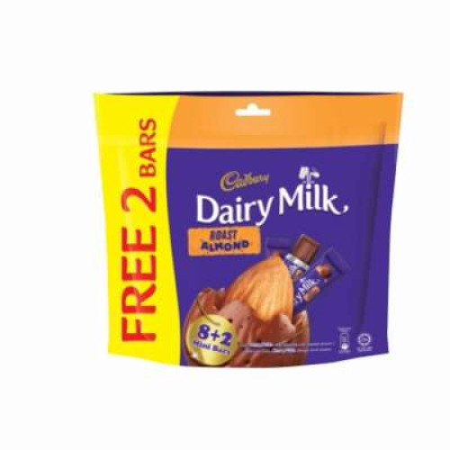 CADBURY DAIRY MILK ALMOND SHAREBAG 8S+2S 150G