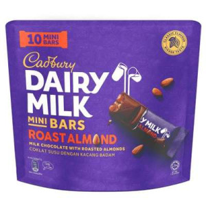 CADBURY DAIRY MILK ALMOND SHAREBAG 10S 125G