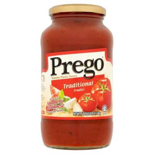 PREGO TRADITIONAL PASTA SAUCE 680G