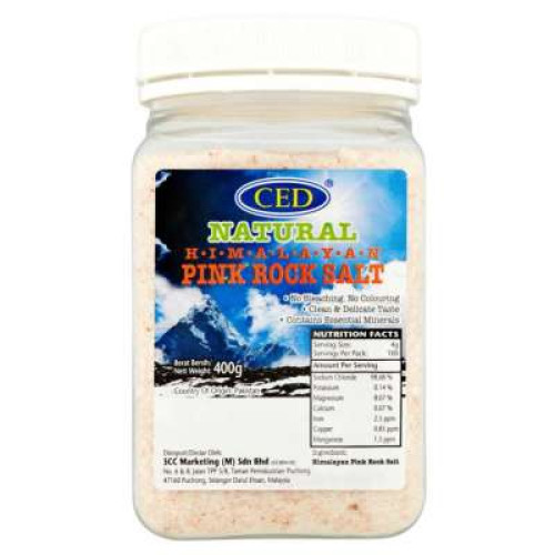 CED NATURAL HIMALAYA SALT 400G