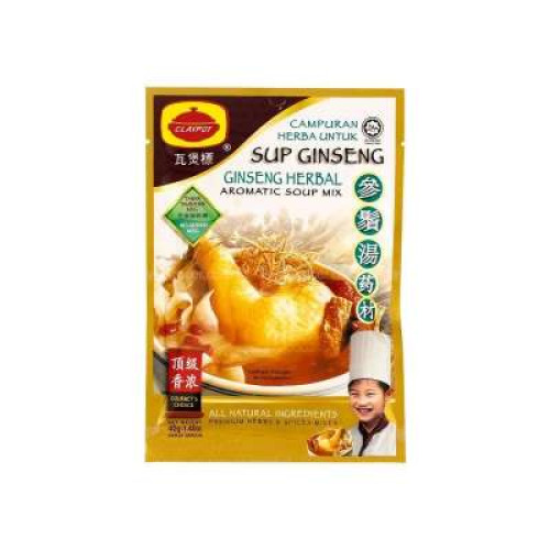 CLAYPOT GINSENG HERBAL SOUP MIX 40G