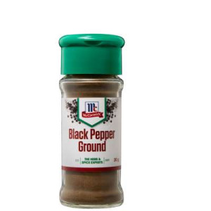 MCCORMICK BLACK PEPPER GROUND 39G