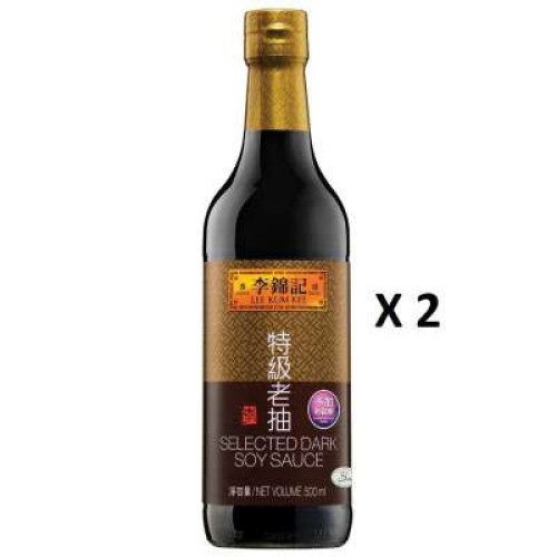 LEE KUM KEE SELECTED DARK SOY 500ML*2