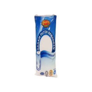 HAPPY IODISED WHITE SALT 1KG HAPPY IODISED WHITE SALT 1KG