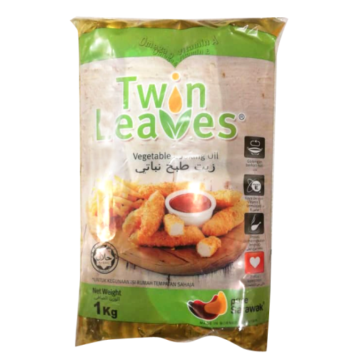 TWIN LEAVES COOKING OIL 1KG (PKT)