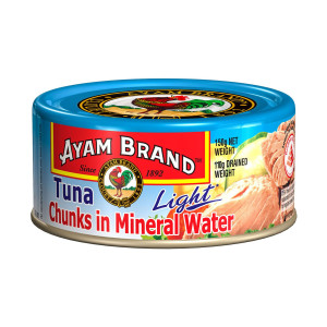 AYAM BRAND TUNA CHUNK-MINERAL WATER 150G AYAM BRAND TUNA CHUNK-MINERAL WATER 150G