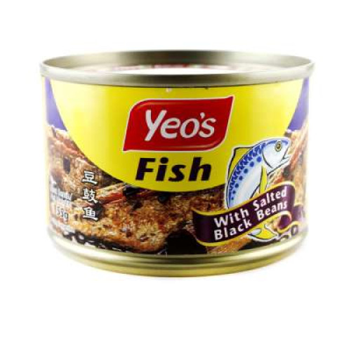 YEO'S FISH WITH SALT.BLACK BEAN 155G