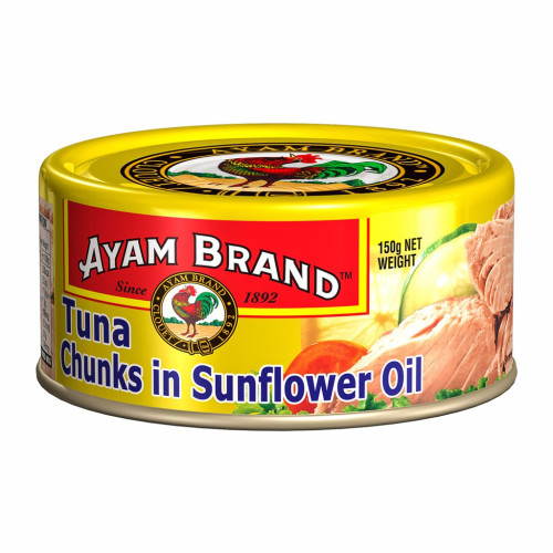 AYAM BRAND CHUNKS TUNA SUNFLOWER OIL 150G