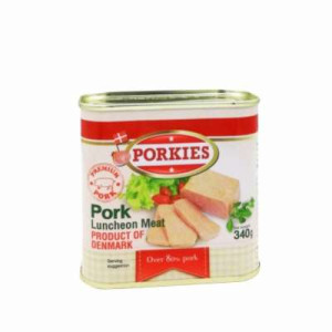 PORKIES PORK LUNCHEON MEAT 340G PORKIES PORK LUNCHEON MEAT 340G