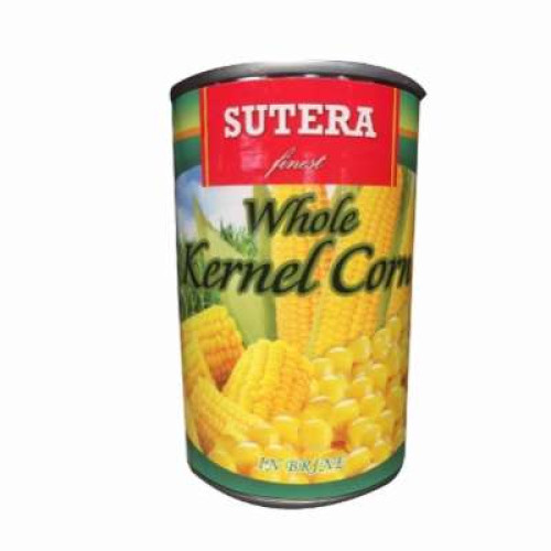 SUTERA WHOLE KERNEL CORN IN BRINE 425G