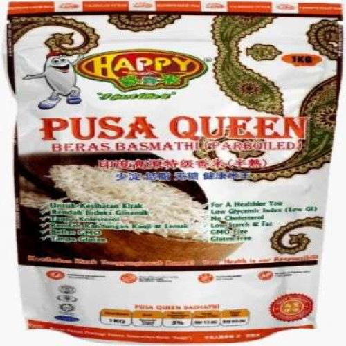 HAPPY PUSAQUEEN BERAS BASMATHI (PARBOILED) 5KG