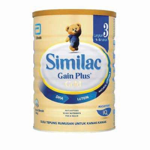 SIMILAC GAIN PLUS GOLD 1.8KG (LANGKAH 3)