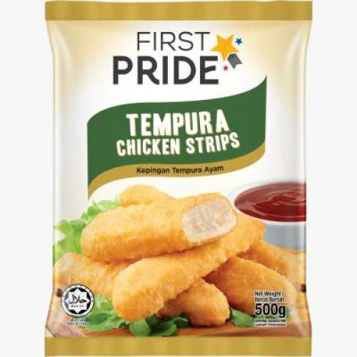 FIRST PRIDE TEMPURA CHICKEN STRIP 500G