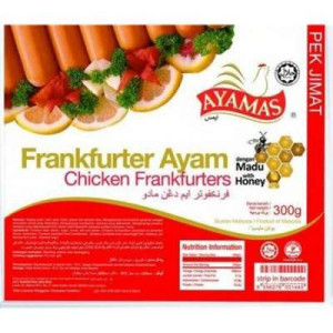 AYAMAS HONEY CHICKEN FRANKFURTER 300G