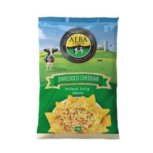 ALBA SHREDDED CHEDDAR 250G