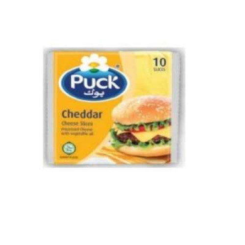 PUCK CHEDDAR SLICE CHEESE 10'S 200G