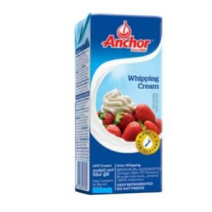 ANCHOR UHT WHIPPING CREAM 200ML ANCHOR UHT WHIPPING CREAM 200ML