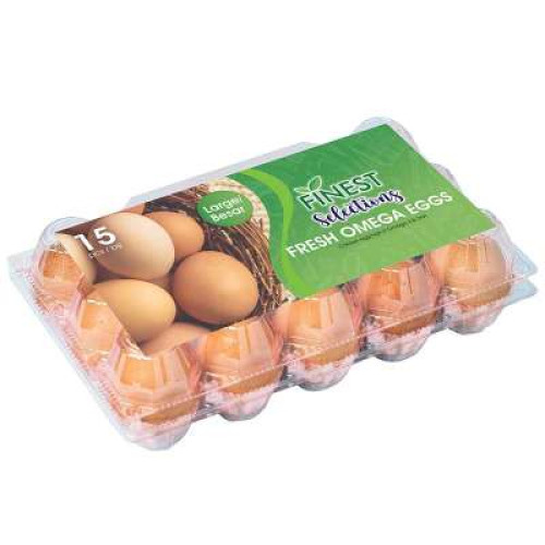 FINEST SELECTIONS FRESH OMEGA EGGS (L) 15'S