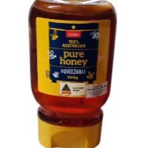 COLES PURE AUS HONEY UPSIDE  500G