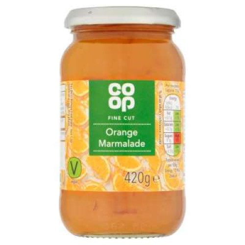 CO OP FINE CUT ORANGE MARMALADE 420G