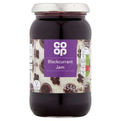 CO OP BLACKCURRANT JAM 420G