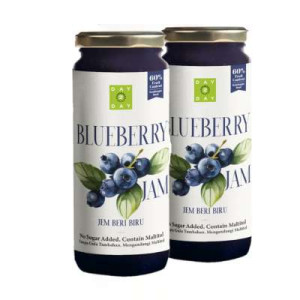 DAY 2 DAY BLUEBERRY JAM 300G, TWIN PACK