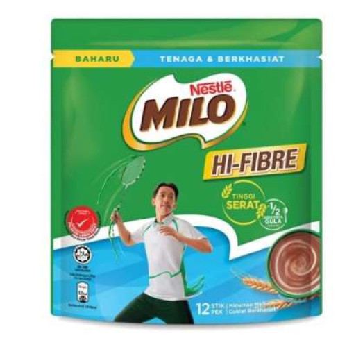 MILO ACTIV GO HI-FIBRE STD (12X30G)