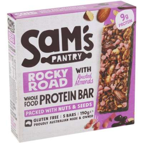 SAM'S PANTRY PROTEIN BARS ROCKY ROAD 190GM