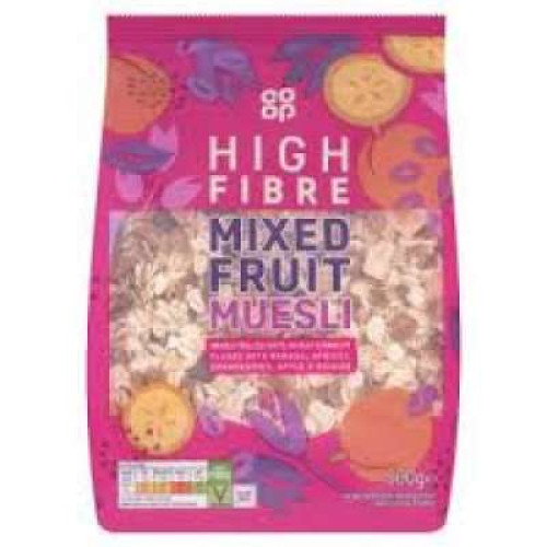 CO OP MIXED FRUIT MUESLI 500G